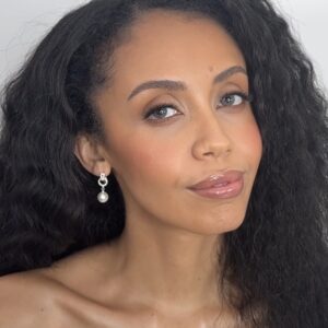 Natural Glowy Bridal Makeup for Rich Skin Tones